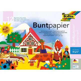 Buntpapier gummiert 