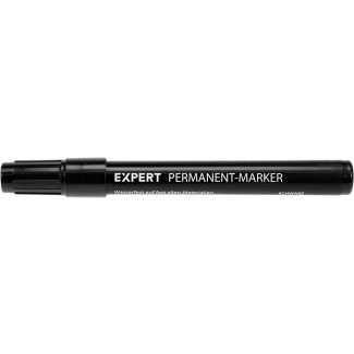 Permanentmarker rund schwarz 