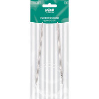 GRÜNDL Rundstricknadeln 80cm lang - Nr. 4,0