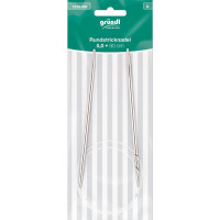 GRÜNDL Rundstricknadeln 80cm lang - Nr. 5,0